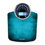 EILISON Highly Advance 2-in-1 Digital & Analog Weighing Scale for Body Weight-400lbs, 4 High Precison GX Sensor Accurate, Thick Tempered Glass, Extra Large Display (Blue)