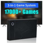 Retro Game Console 3T HDD with 3 Game System, Retro Drive with built in 17000+ Games, Plug and Play Emulator Console with 39 Emulators, Applicable to win8.1/win10/win11