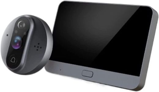 DEVIANT Wireless WiFi Smart Video Doorbell with Display Screen| Mobile App Control | Intruder Motion Alarm System | 1080P FHD Camera | 2-Way Talk