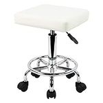 KKTONER Square Rolling Stool with F