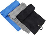 MOSUMI Golf Towel, 3 Pack Microfibe