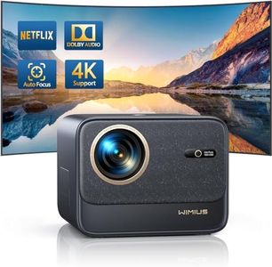 Projector【Neflix Official & Dolby Audio】 26000 Lumen Auto Focus/Keystone Projector WiMiUS K9 WiFi6 Bluetooth Portable Projector,Full HD 1080P 4K 60Hz Video Projector for Home Theater/Outdoors/Phone