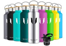 Super Sparrow Stainless Steel Water Bottle - 500ml - Vacuum Insulated Metal Water Bottle - Standard Mouth Flask - BPA Free - Straw Water Bottle for Gym, Travel, Sports