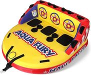 MewVeer Towable Tubes for Boating, 1-3 Riders Boat Tube for Tubing, Towables Boats Inflatable Tube, Towable Rider Deck with Full Nylon Cover for Water Sports