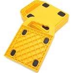 Homeon Wheels Stabilizing Jack Pads for RV, Camper Leveling Blocks Help Prevent Jacks from Sinking,6.3''X 6.3'' (Pack of 4)