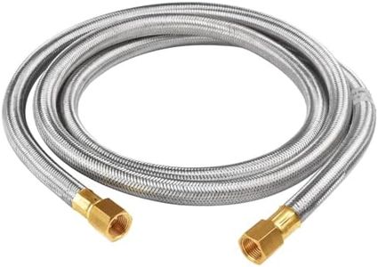 SHINESTAR 6 FT Propane Hose Extension for Propane Appliances Equipped with 3/8" Male Flare - Gas Grill, RV Application, Heater, Burner, etc. Flexible and Sturdy