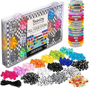 Fashion Angels F3541 Tell Your Story Alphabet Bead Case (12354) Bracelet Making Kit, 500+ Bead Set