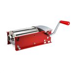 TRE SPADE Insaccatrice, Silver, Stainless Steel, 6kg, Sausage Stuffer for Grinding and Filling