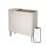 Coway Airmega Icons App-Enabled, Compatible with Amazon Alexa True HEPA Air Purifier with Air Quality Monitoring, Auto, Filter Indicator, and Wireless Device Charger, Covers 649 sq. ft, Beige