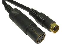 World of Data 5m SVHS Extension Cable - 24k Gold Plated - S-Video - 4-pin - Male to Female - TV-Out - Graphics