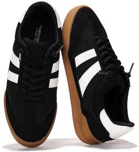 Project Cloud Casual Sneakers for Women - Memory Foam Insoles Lace-Up Womens Shoes and Lightweight Women's Fashion Sneakers - Water Resistant and Non-Slip Shoes for Women Footwear (Verdict, BLK, 7.5)