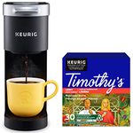 Keurig K-Mini Single Serve K-Cup Pod Coffee Maker with Timothy`s World Coffee Breakfast Blend 30 K-Cups