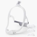 Gbbazu Nasal Frame Assembly for DreamWear, Upgrade Nasal Mask Frame with Headgear, Silicone Soft Perfect Sealing Nose Masks with Headgear, Frame, Tube, 3 Size Nasal Pillow and Absorbent Cloth