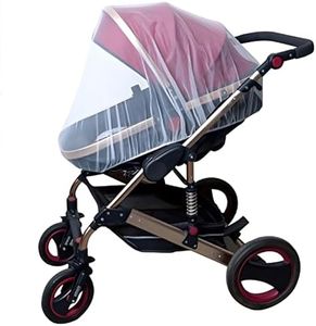 Enovoe Mosquito Net for Stroller - Durable Baby Stroller Mosquito Net - Perfect Bug Net for Strollers, Bassinets, Cradles, Playards, Pack N Plays and Portable Mini Crib (Blue)