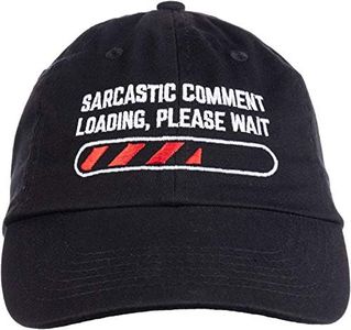 Ann Arbor T-shirt Co. Sarcastic Comment Loading Please Wait Funny Sarcasm Humor for Men Women Baseball Cap Dad Hat Black, Black, One Size