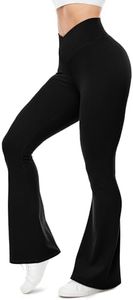 UEU Flare Leggings Crossover High Waisted Yoga Pants