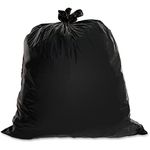 Genuine Joe GJO01534 Heavy Duty Low-Density Puncture Resistant Trash Bag, 45 gallon Capacity, 46" Length x 39" Width x 1.50 mil Thickness, Black (Box of 50)