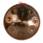 SikrEa Handpan Drum, Steel Drums Sets 22 Inches 440HZ/432HZ Hand Pan Percussion Instruments with Carry Bag for Adults Professional Performance (Gold 22Inch 9Notes)