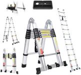 12.5FT Telescoping A Frame Ladder, 