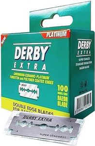 Derby Extra Plastic-Free Double Edge Blades Pack of 100