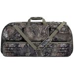 Legend Alpha Compound Bow Case - Travel Archery Bow Bag with Back, Shoulder Straps - Soft Padding, Exterior & Inside Pockets, Cam Protectors - Fits MTM Ultra Compact Arrow Cases - 37x16.5 Interior