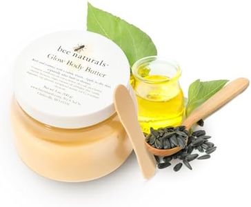 Bee Naturals Glow Body Butter – Shea & Cocoa Butter Blend for Deep Hydration, Radiant Skin, and Lasting Moisture – Infused with Organic Oils, Beeswax & Vanilla Mango Scent 5Oz – Cruelty-Free