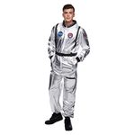 Morph BPA Free Silver Astronaut Costume Adult, Mens Astronaut Costume, Astronaut Costume Men, Spaceman Costume Adult, Space Suit Large