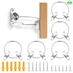 Furniture Straps 6 Packs Anti-Tip Metal Furniture Anchors Kit Baby Proofing Furniture Wall Straps Durable Child Pet Safety Furniture Strap for Cabinet Bookshelf Dresser