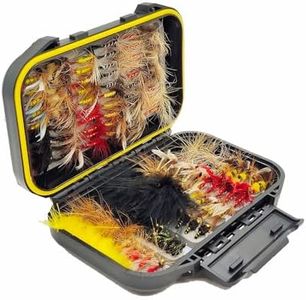 Kylebooker 120pcs Fly Fishing Flies Assortment Kit Dry Wet Flies Nymphs with Fly Box