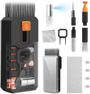 Ordilend Keyboard Cleaning Kit Laptop Cleaner, All-in-One Computer Cleaning Brush Tool, Multi-Function PC Accessories Electronic Cleaner for iPad iPhone Pro Earbuds Camera Monitor with Patent, Black