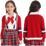 iiniim Girls Cardigan Sweater Schoo