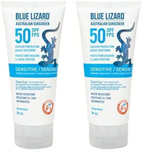 Blue Lizard Senstive SPF 50 Lotion, Mineral Sunscreen Bundle (Pack of 2)