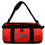 STEIN 40L, 70L, 90L Water Resistant Holdall Bag & Rucksack, Durable PVC for Outdoors, Camping, Sports, Watersports (RED, 90L)