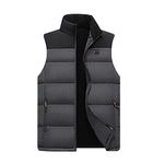 AMhomely Heated Body Warmer For Men/Women Winter Warm Outdoor USB Charging Electric Heated Vest 2 Temperature Levels Mens Lightweight Jacket 11 Heated Zones Washable (Excluded Power Pack)