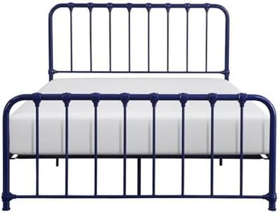 Lexicon Leongatha Metal Bed, Full, Navy Blue