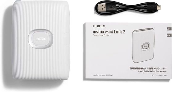 INSTAX Mini Link2 Photo Printer – Clay White, Portable Instant Prints
