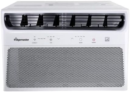 Fridgemaster SACC 8,000 BTU Fast Cool Window Air Conditioner, Dehumidifier and Fan, Cool up to 350 Sq. Ft, ConnectLife Smart Control, 4-Way Air Flow, Reusable Filter, Sleep Timer, White