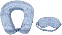 Blue Tonal Paisley Print Poly Adult