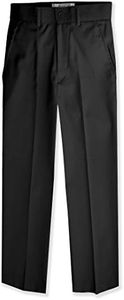 Johnnie Lene Boys Flat Front Slim Fit Dress Pants #JL36 (5, Black)