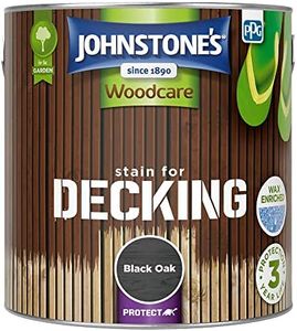 Johnstone's Woodcare, Stain For Decking, Black Oak, 2.5L