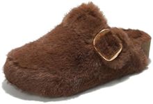 Project Cloud Clogs for Women - Memory Foam Women's Mules & Clogs, Wedges Heels for Women - Platform Clogs for Women Footwear, Womens Clogs - Mules for Women 2024 (Rhona, Brown, 10)