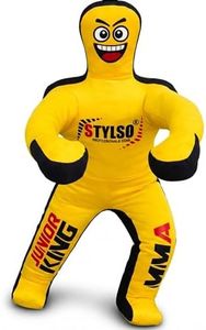 Unfilled Wrestling Dummy for Kids – Youth Grappling Dummy BJJ, MMA, Jiu Jitsu & Judo Training Partner – Durable Martial Arts Practice Buddy (Yellow, 4ft / 48 Inches)