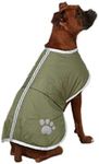 Zack & Zoey Polyester Nor'easter Dog Blanket Coat, XX-Large, Chive
