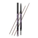 Maybelline Brow Ultra Slim Eyebrow Pencil: Natural-Looking Defined Brows, Ultra-Fine Tip & Built-in Spoolie Brush, Smooth-Glide & Break-Resistant Formula, 02 Soft Brown