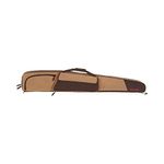 Allen Company Humbolt Shotgun Gun Case, 52 inches, 2 Pockets with Shell Loops, Rear Zippered Pocket, Lockable, 100% Cotton Canvas Exterior with Brown Endura Accents, Tan/Brown