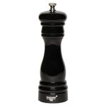 Fletchers' Mill Federal Pepper Mill, Black - 6 Inch, Adjustable Coarseness Fine to Coarse, MADE IN U.S.A.