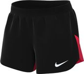 NIKE DH9252-013 W NK DF ACDPR Short K Pants Women's Black/Bright Crimson/White Size XS