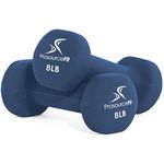 ProsourceFit Neoprene Dumbbell Coated for Non-Slip Grip, 8 lb