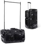Fanwoli 28" Foldable Dance Bag with Rack, Rolling Competition Duffel