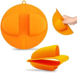 Silicone Oven Mitts - Heat Resistant up to 480°F Oven Mits, Flexible Design for All Hand Sizes, Easy To Clean, Non-Slip Texture, Inner Lining - Durable Silicone Pot Handle Grips for BBQ, Grill & Stove